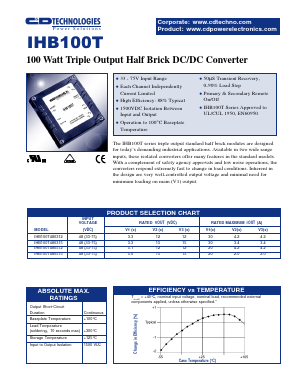 IHB100T480315 Datasheet PDF C and D TECHNOLOGIES