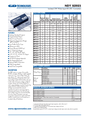 NDY0509 Datasheet PDF C and D TECHNOLOGIES