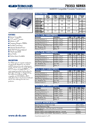 78253/35MV Datasheet PDF C and D TECHNOLOGIES