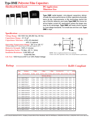 DME2P12K-F Datasheet PDF Cornell Dubilier Electronics