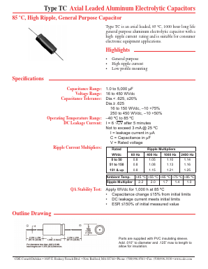 TC4990 Datasheet PDF Cornell Dubilier Electronics