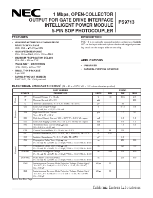 PS9713-V-F3 Datasheet PDF California Eastern Laboratories.