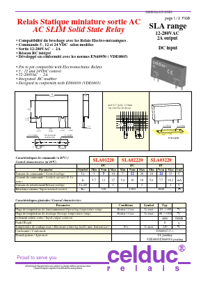 SLA Datasheet PDF celduc-relais