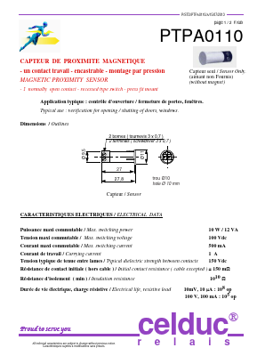 PTPA0110 Datasheet PDF celduc-relais