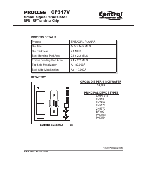 CP317V Datasheet PDF Central Semiconductor Corp