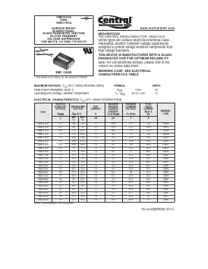 1SMC13CA Datasheet PDF Central Semiconductor Corp