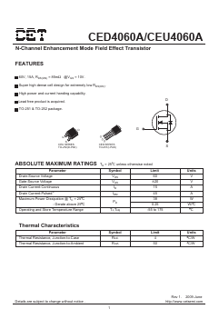 CED4060A Datasheet PDF Chino-Excel Technology
