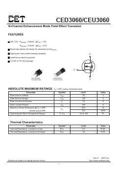 CED3060 Datasheet PDF Chino-Excel Technology