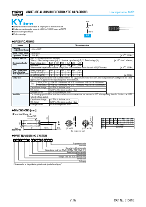 EKY-500ESS100ME11D Datasheet PDF United Chemi-Con, Inc.