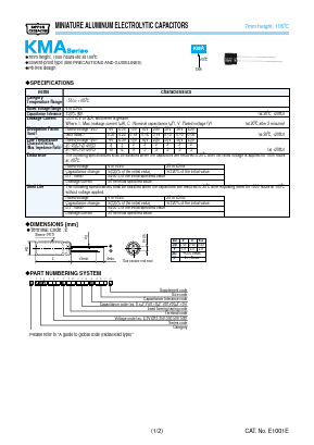 EKMA630ESSR10MD07D Datasheet PDF United Chemi-Con, Inc.