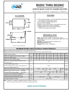B580C Datasheet PDF Jiangsu Yutai Electronics Co., Ltd