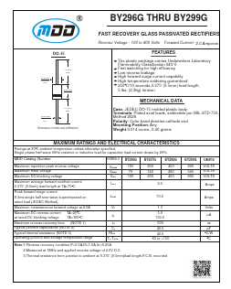 BY298G Datasheet PDF Jiangsu Yutai Electronics Co., Ltd