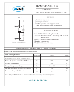 BZX85C3V3 Datasheet PDF Jiangsu Yutai Electronics Co., Ltd