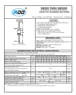 SB560 Datasheet PDF Jiangsu Yutai Electronics Co., Ltd