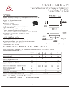 SS5822 Datasheet PDF Jiangsu Yutai Electronics Co., Ltd