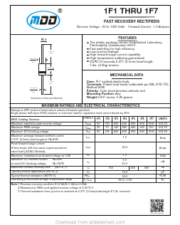 1F1 Datasheet PDF Jiangsu Yutai Electronics Co., Ltd