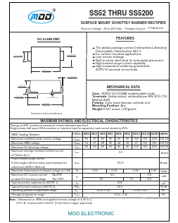 SS510 Datasheet PDF Jiangsu Yutai Electronics Co., Ltd