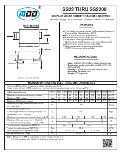 SS26 Datasheet PDF Jiangsu Yutai Electronics Co., Ltd