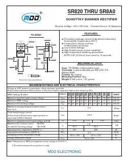 SR860 Datasheet PDF Jiangsu Yutai Electronics Co., Ltd