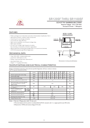 SR160SF Datasheet PDF Jiangsu Yutai Electronics Co., Ltd