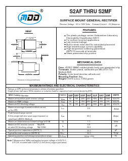 S2AF Datasheet PDF Jiangsu Yutai Electronics Co., Ltd