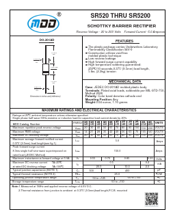 SR5200 Datasheet PDF Jiangsu Yutai Electronics Co., Ltd