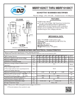 MBRF1045CT Datasheet PDF Jiangsu Yutai Electronics Co., Ltd