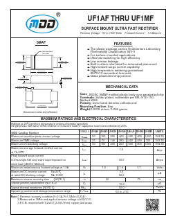 UF1MF Datasheet PDF Jiangsu Yutai Electronics Co., Ltd