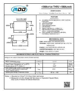 1SMA4758 Datasheet PDF Jiangsu Yutai Electronics Co., Ltd
