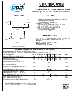 US5J Datasheet PDF Jiangsu Yutai Electronics Co., Ltd