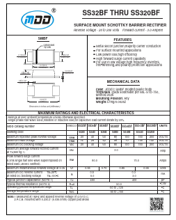 SS320BF Datasheet PDF Jiangsu Yutai Electronics Co., Ltd