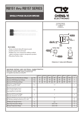 RB151 Datasheet PDF CHENG-YI ELECTRONIC CO., LTD.