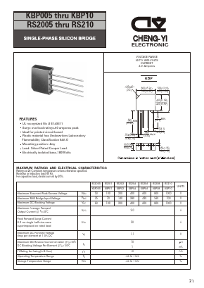 RS2005 Datasheet PDF CHENG-YI ELECTRONIC CO., LTD.