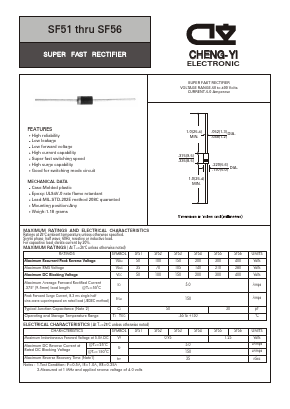 SF55 Datasheet PDF CHENG-YI ELECTRONIC CO., LTD.