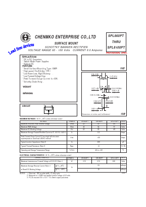 SPL8100PT Datasheet PDF CHENMKO CO., LTD.
