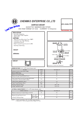 SPL1040LCTPT Datasheet PDF CHENMKO CO., LTD.