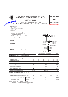 SPL1070CTPT Datasheet PDF CHENMKO CO., LTD.