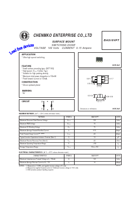 BAS16VPT Datasheet PDF CHENMKO CO., LTD.