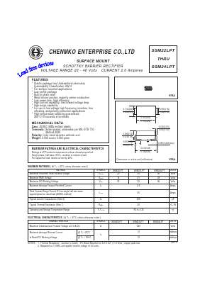 SSM22LPT Datasheet PDF CHENMKO CO., LTD.