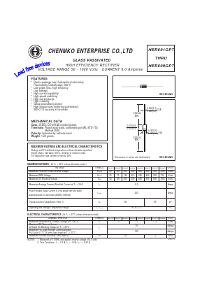 HER607GPT Datasheet PDF CHENMKO CO., LTD.