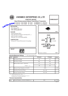 CHM4269JPT Datasheet PDF CHENMKO CO., LTD.