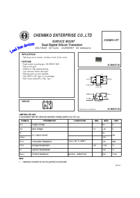 CHUMH11PT Datasheet PDF CHENMKO CO., LTD.