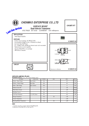 CHUMT1PT Datasheet PDF CHENMKO CO., LTD.