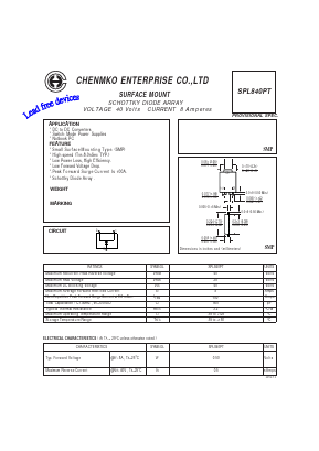 SPL840PT Datasheet PDF CHENMKO CO., LTD.