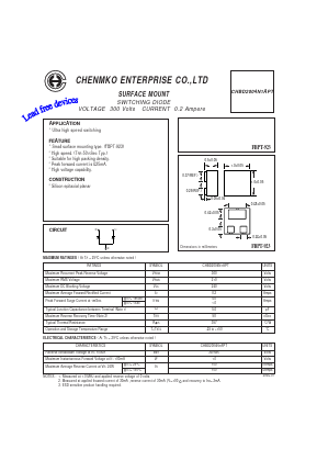 CHBD2004N1APT Datasheet PDF CHENMKO CO., LTD.