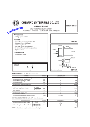 MMBD4448N1SPT Datasheet PDF CHENMKO CO., LTD.
