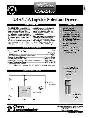 CS453GTVA5 Datasheet PDF Cherry semiconductor