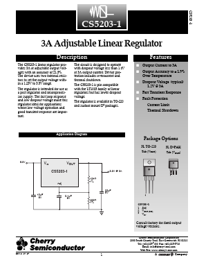CS5203-1GDP3 Datasheet PDF Cherry semiconductor
