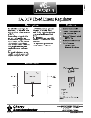 CS5203-3GDPR3 Datasheet PDF Cherry semiconductor