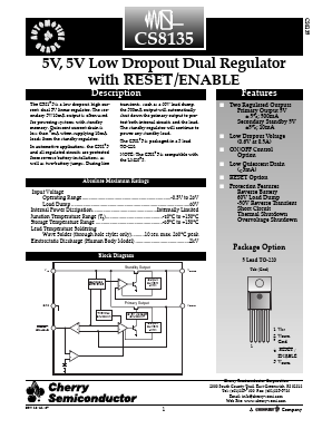 CS8135 Datasheet PDF Cherry semiconductor